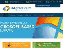 Tablet Screenshot of jmglobalsearch.com